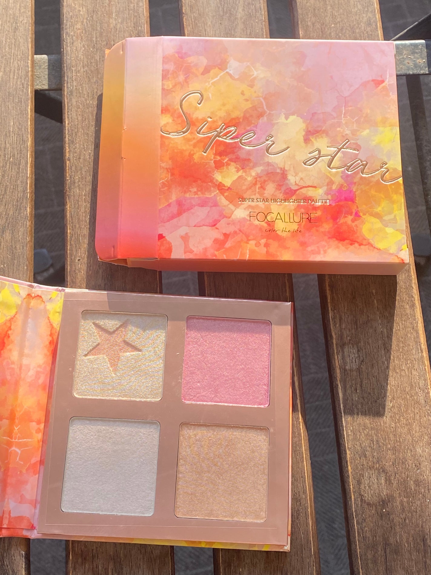 スーパースターハイライトパレット(日本限定パッケージ)/FOCALLURE/パウダーハイライトを使ったクチコミ(2枚目)