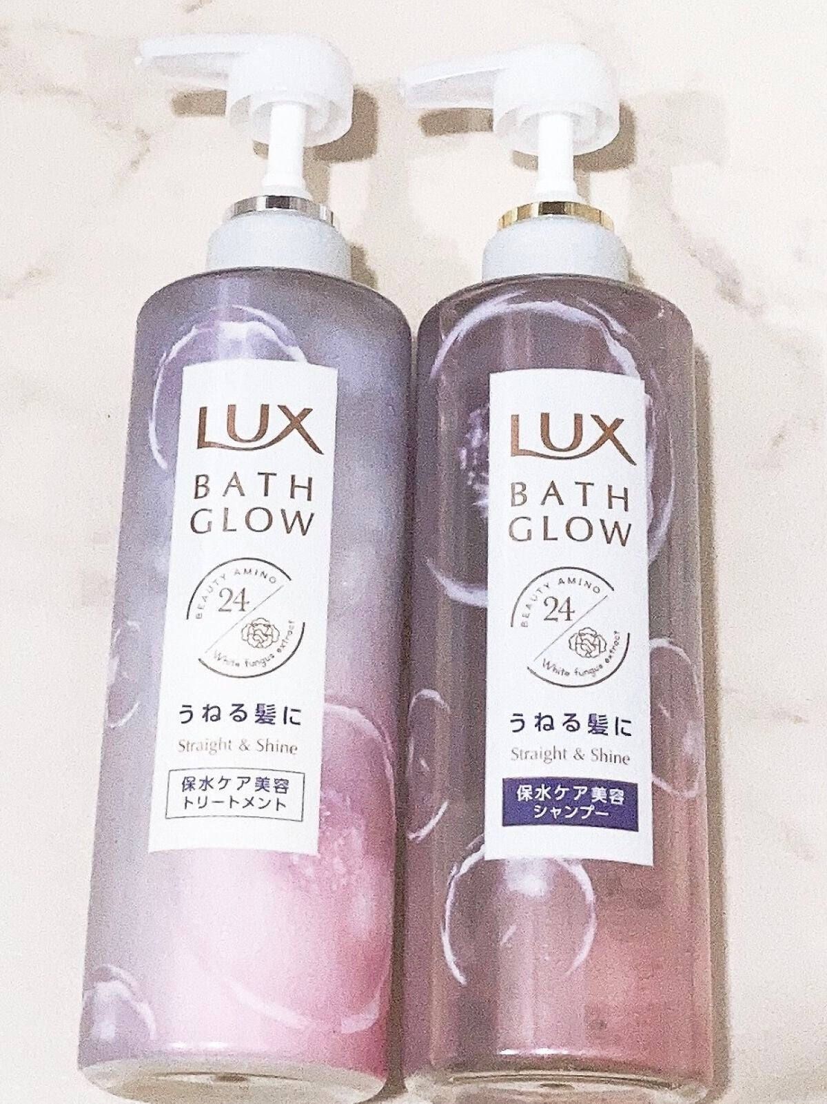 バスグロウ ストレート&シャイン シャンプー/トリートメント/LUX/市販シャンプーを使ったクチコミ(1枚目)