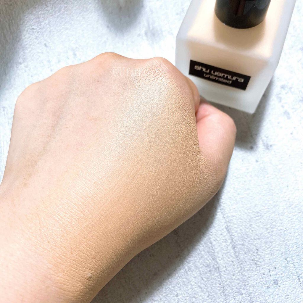 (旧)アンリミテッド ラスティング フルイド/shu uemura/リキッドファンデーションを使ったクチコミ(3枚目)