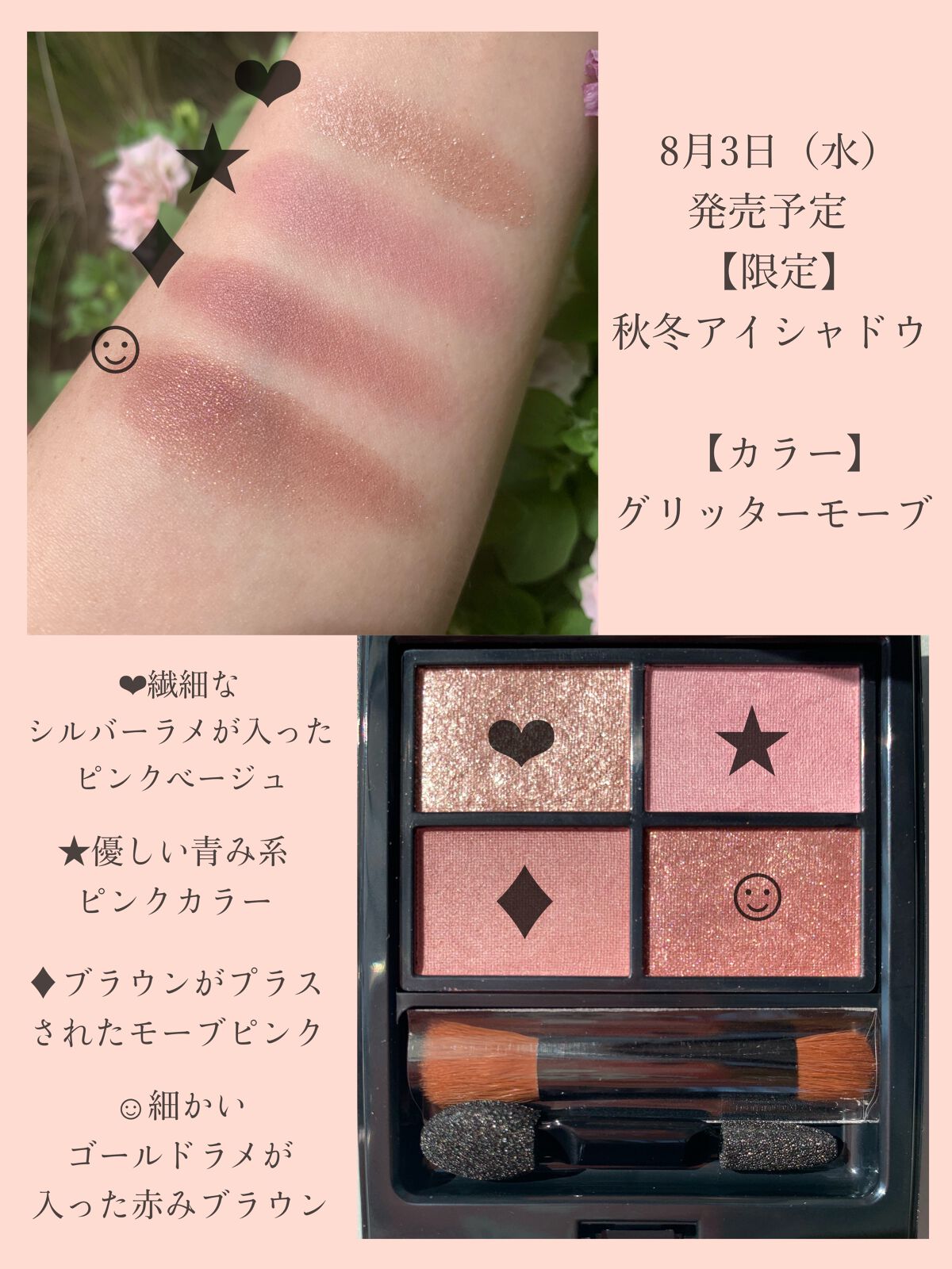 ミネラルクラッシィシャドー/エトヴォス/アイシャドウパレットを使ったクチコミ(5枚目)