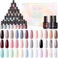 Gellen ジェルネイル カラージェル 36色セット ベーストップマットジェル付き ポリッシュタイプ / Gellen