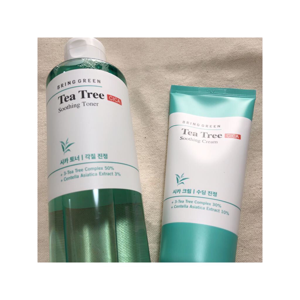ティーツリーシカスージングクリーム/BRING GREEN/フェイスクリームを使ったクチコミ（3枚目）