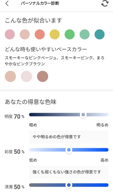 LIPS パーソナルカラー診断/LIPS/その他を使ったクチコミ（3枚目）