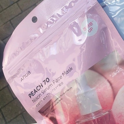 桃70%ナイアシンシートマスク/Anua/シートマスク・パックを使ったクチコミ(1枚目)