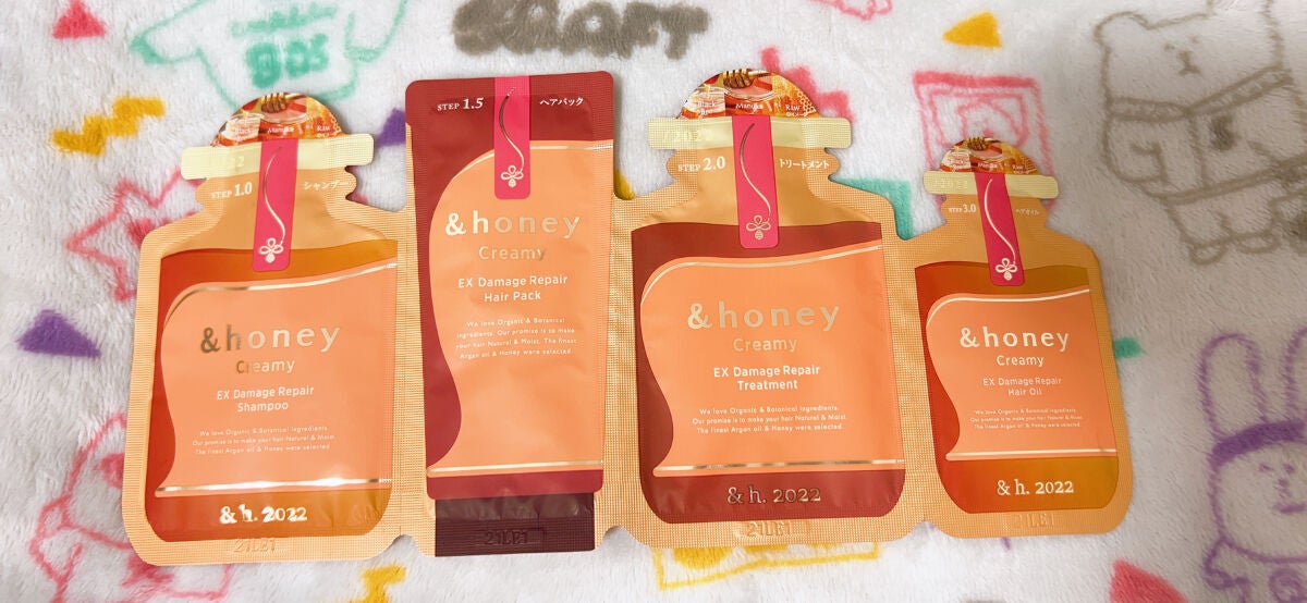 Creamy EXダメージリペアシャンプー1.0/ヘアトリートメント2.0/&honey/市販シャンプーを使ったクチコミ(5枚目)