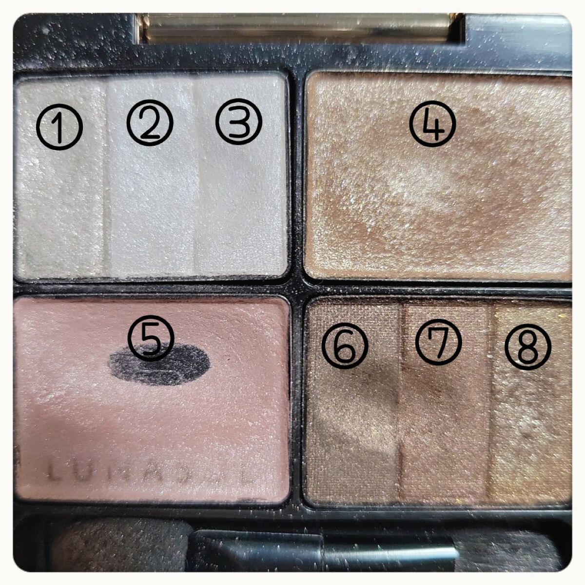 スリーディメンショナルアイズ/LUNASOL/アイシャドウパレットを使ったクチコミ（2枚目）