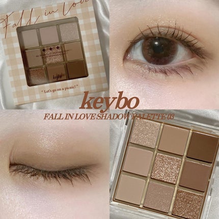 KEYBO FALL IN LOVE SHADOW PALETTE/keybo/アイシャドウパレットを使ったクチコミ(1枚目)