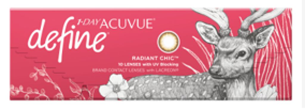 ワンデーアキュビュー®ディファイン®モイスト® ラディアント シック™ (10枚入り期間限定パッケージ)