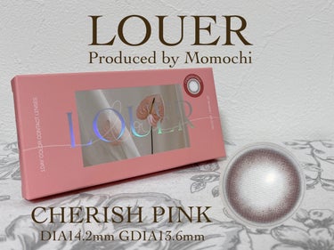 LOUER CHERISH PINK（チェリッシュピンク）/LOUER/カラーコンタクトレンズを使ったクチコミ（1枚目）