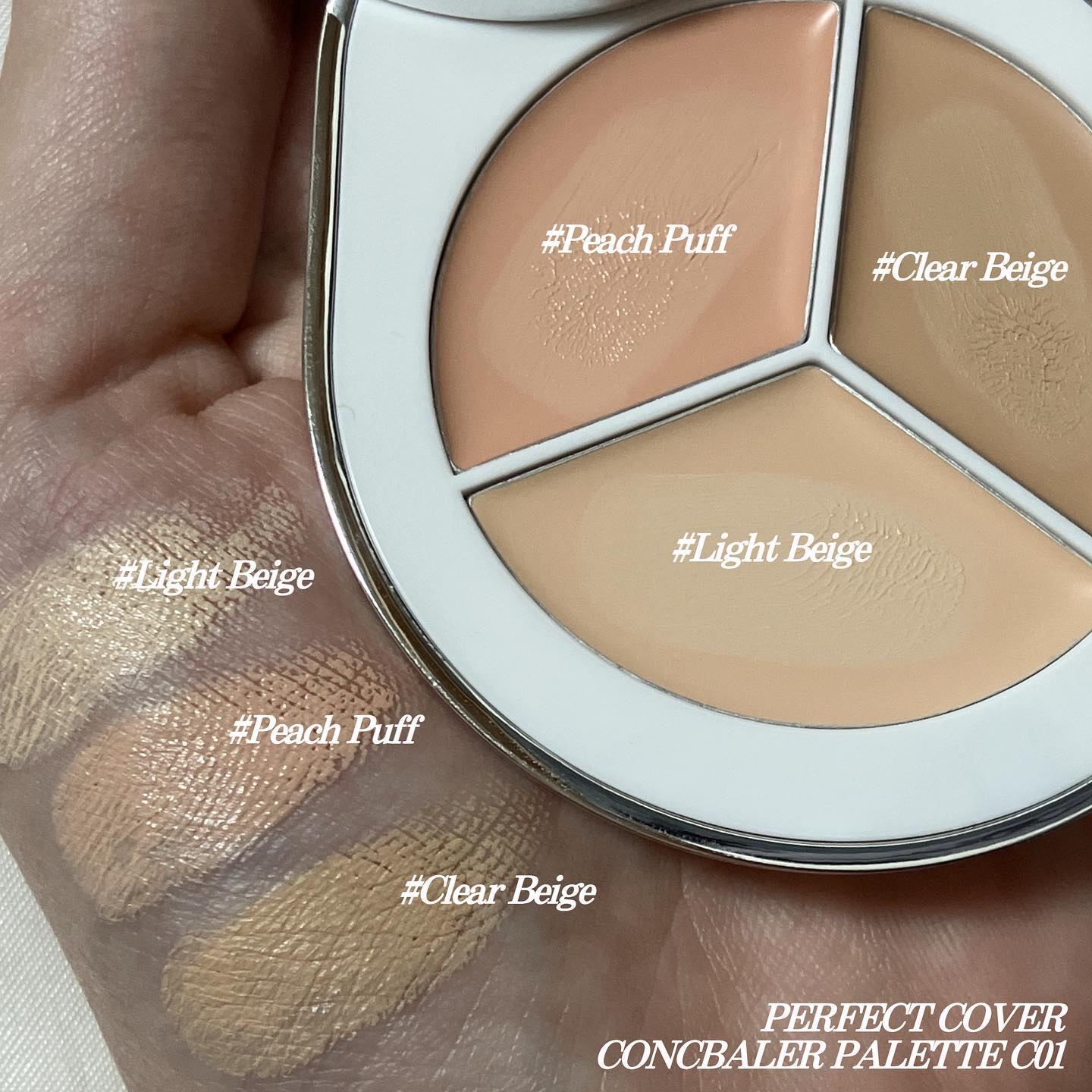 パーフェクトカバー コンシーラーパレット C01/Dear.A/パレットコンシーラーを使ったクチコミ（2枚目）