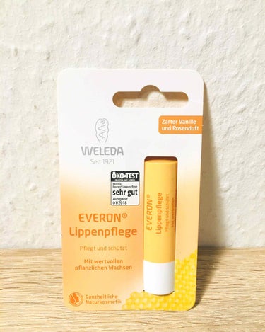 ◯商品名
WELEDA EVERON
Lippenpflege Pflegt und schützt
Mit wertvollen pflanzlichen Wachsen
#ドイツ #リップ #海外コ