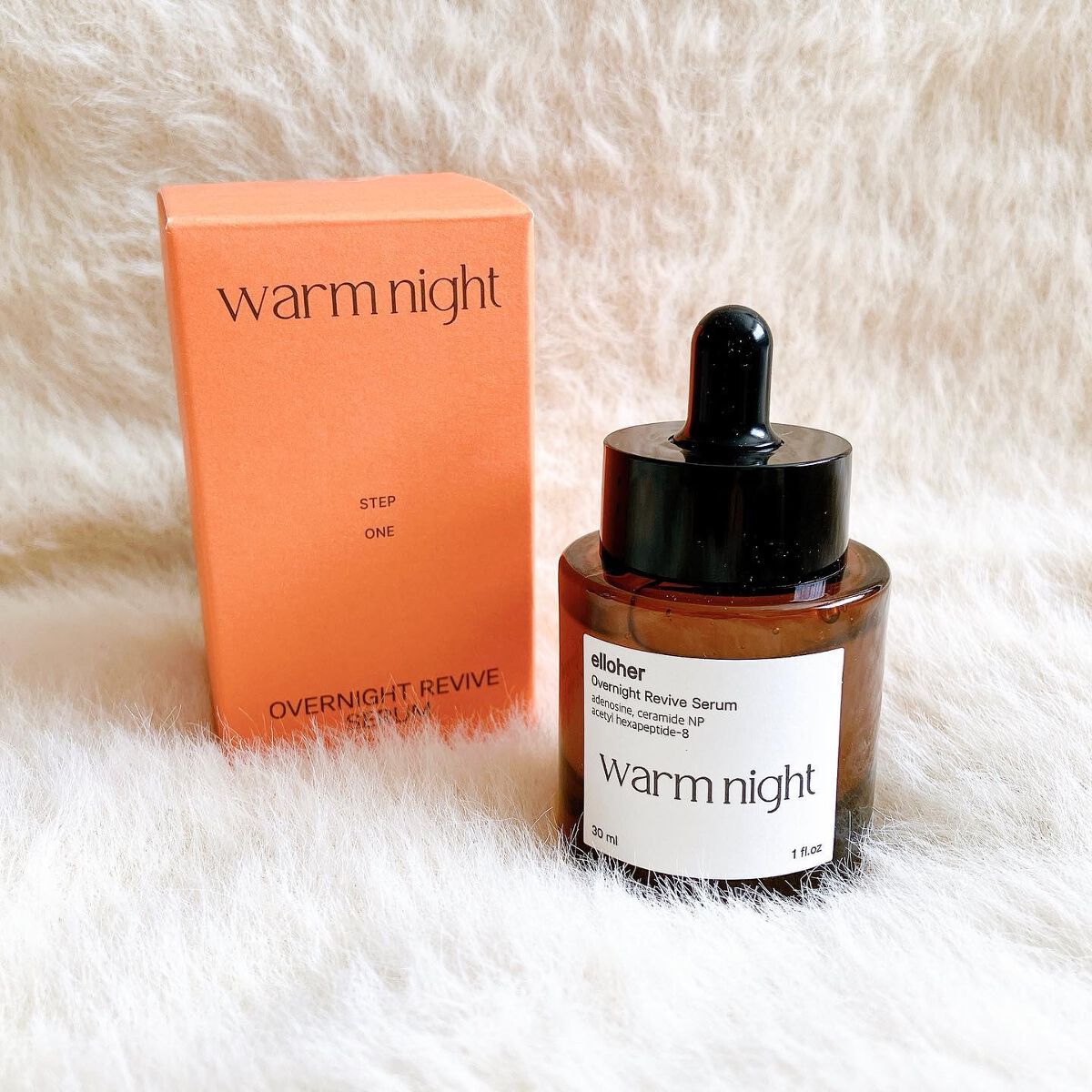 ウォームナイト - Overnight Revive Serum/elloher/美容液を使ったクチコミ（1枚目）