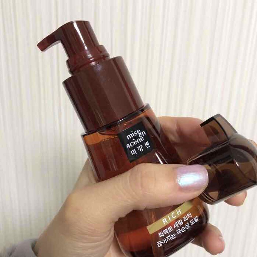 パーフェクト セラム リッチ/miseenscene/ヘアオイルを使ったクチコミ（2枚目）