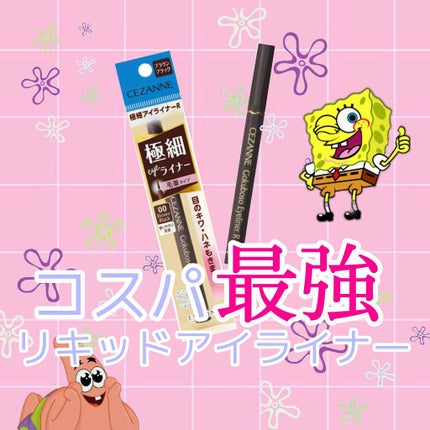 極細 アイライナーR/CEZANNE/リキッドアイライナーを使ったクチコミ(1枚目)