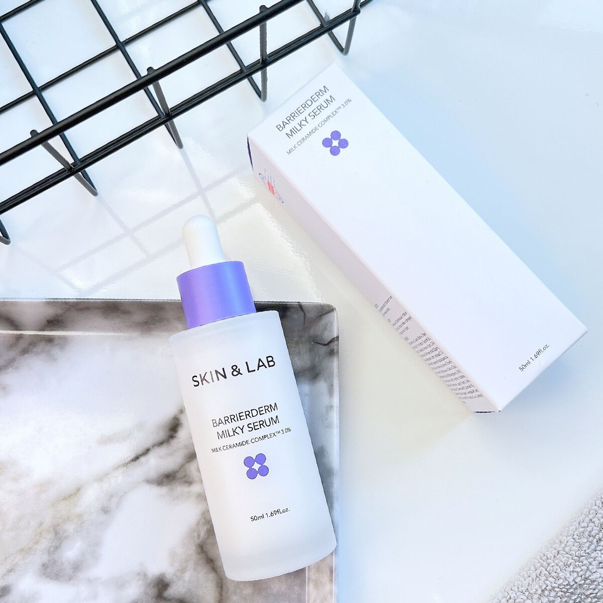 バリアダームミルキーセラム/SKIN&LAB/美容液を使ったクチコミ(9枚目)