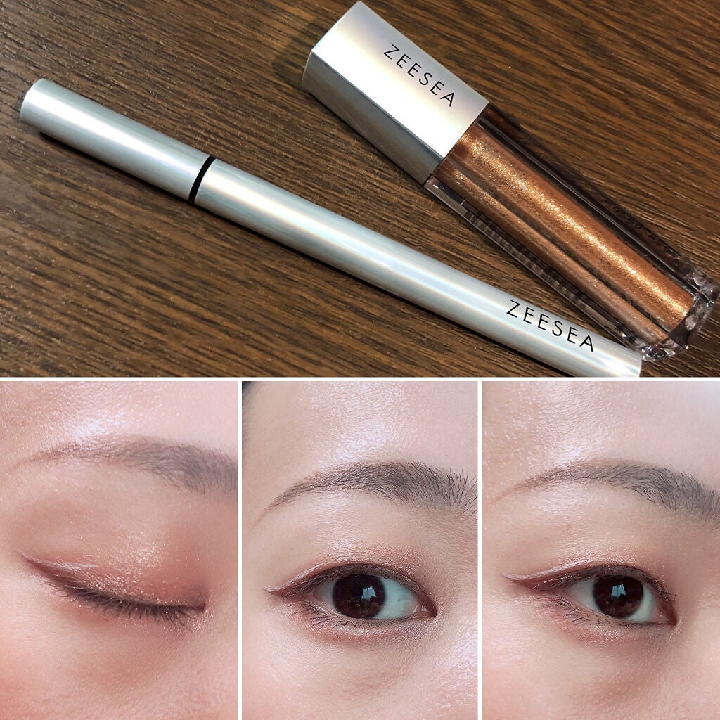 ダイヤモンドシリーズ 星空リキッドアイシャドウ/ZEESEA/リキッドアイシャドウを使ったクチコミ(2枚目)