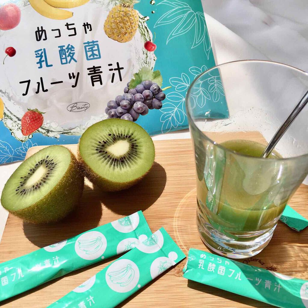 めっちゃ乳酸菌フルーツ青汁/味源/青汁を使ったクチコミ（1枚目）