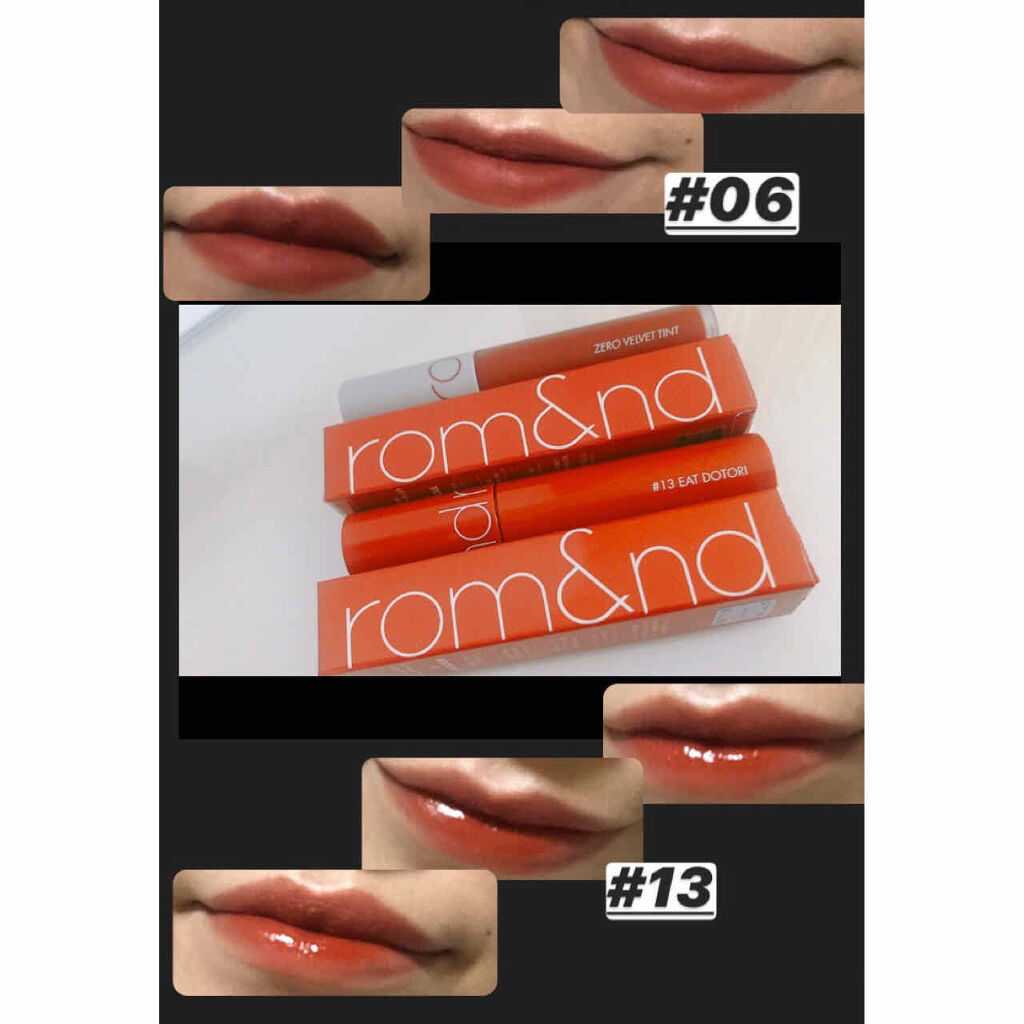 ジューシーラスティングティント/rom&nd/リップティントを使ったクチコミ（1枚目）
