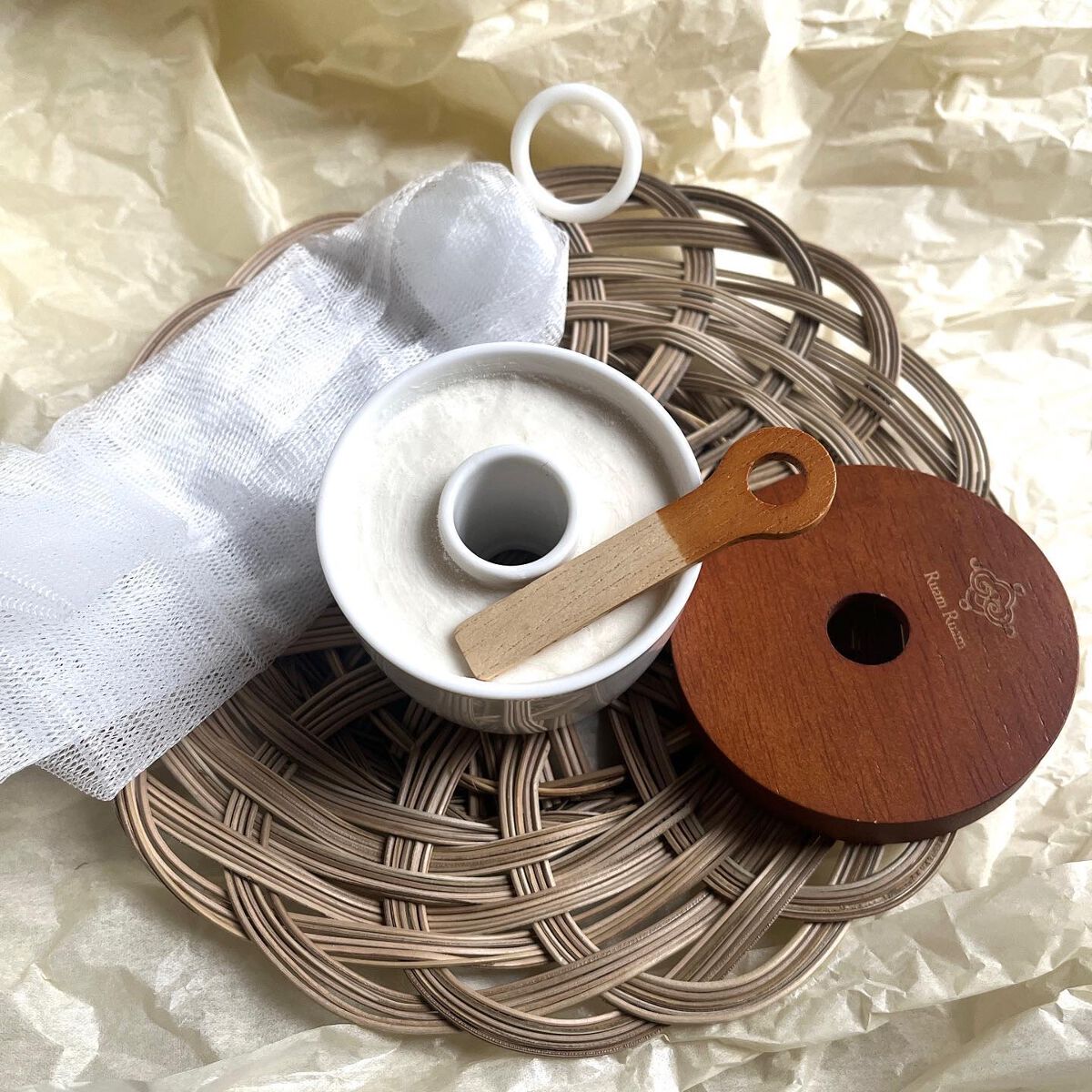 生せっけん ポット [ホワイト] オリジナル/Ruam Ruam/洗顔フォームを使ったクチコミ（3枚目）