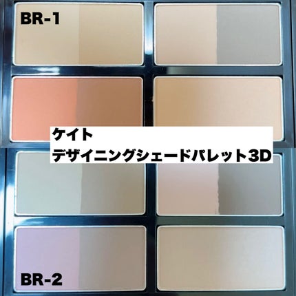 KATE 魂コレクション デザイニングシェードパレット3D/KATE/シェーディングを使ったクチコミ(4枚目)