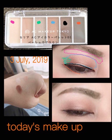 AC カラーアイパレット/AC MAKEUP/パウダーアイシャドウを使ったクチコミ（1枚目）