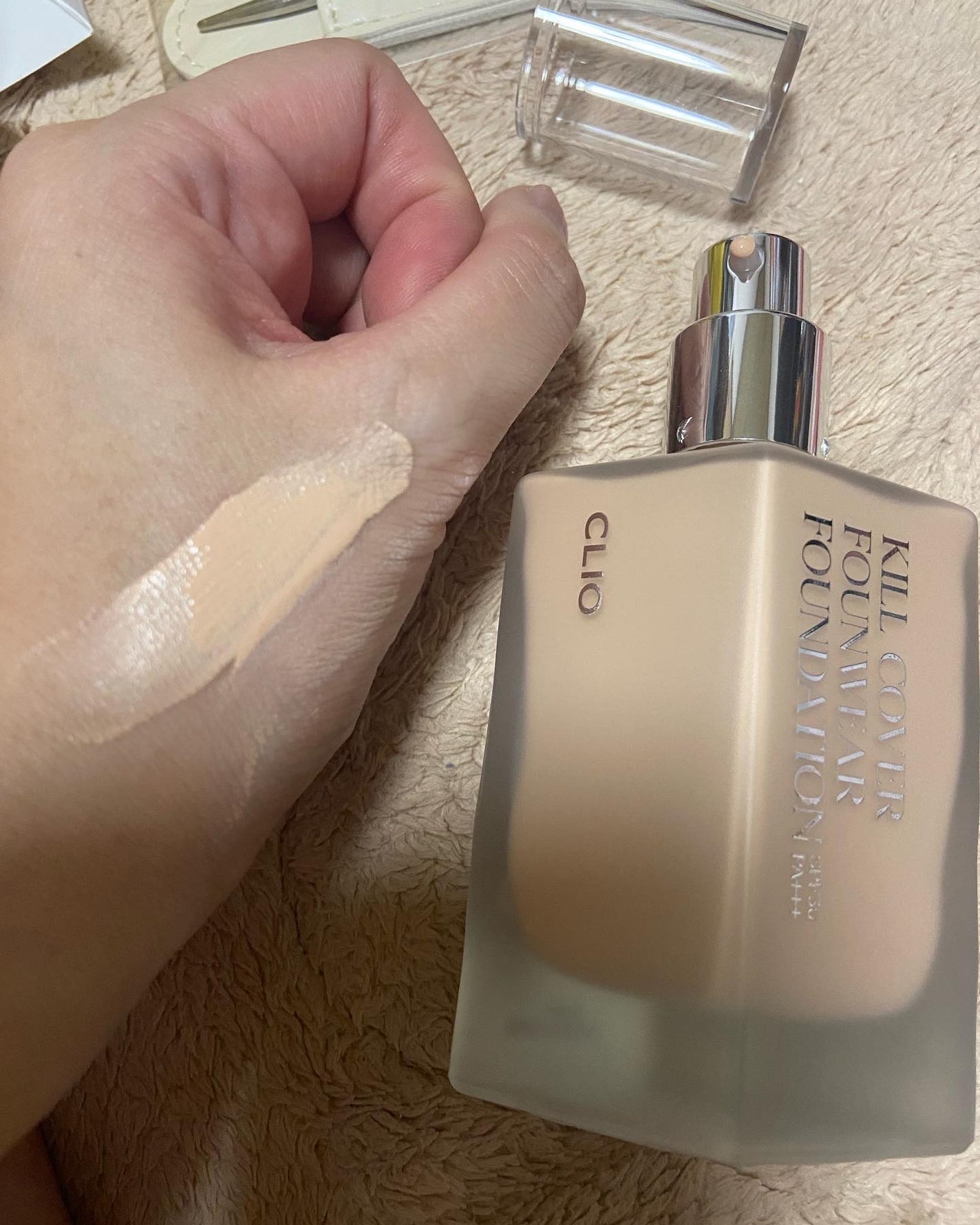 うさみみぃ@ブルベ on LIPS 「メガ割で購入したCLIOから新しく出たキルカバーファンウェアフ..」(4枚目)