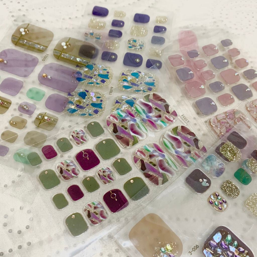 ネイルシール/Qoo10/ネイルシールを使ったクチコミ(1枚目)