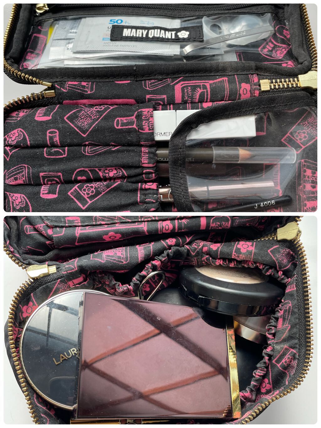 ポーチ 3COSMETICS2  バニティM（ブラック）/MARY QUANT/化粧ポーチを使ったクチコミ（2枚目）