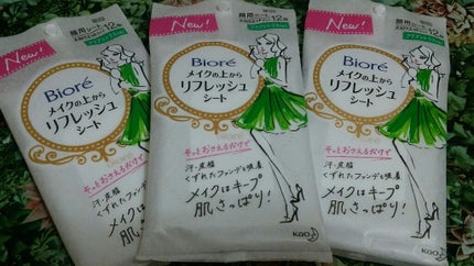メイクの上からリフレッシュシート/ビオレ/フェイスシートを使ったクチコミ(1枚目)