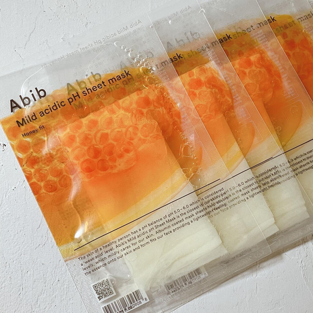 弱酸性pHシートマスク ハニーフィット/Abib /シートマスク・パックを使ったクチコミ（1枚目）