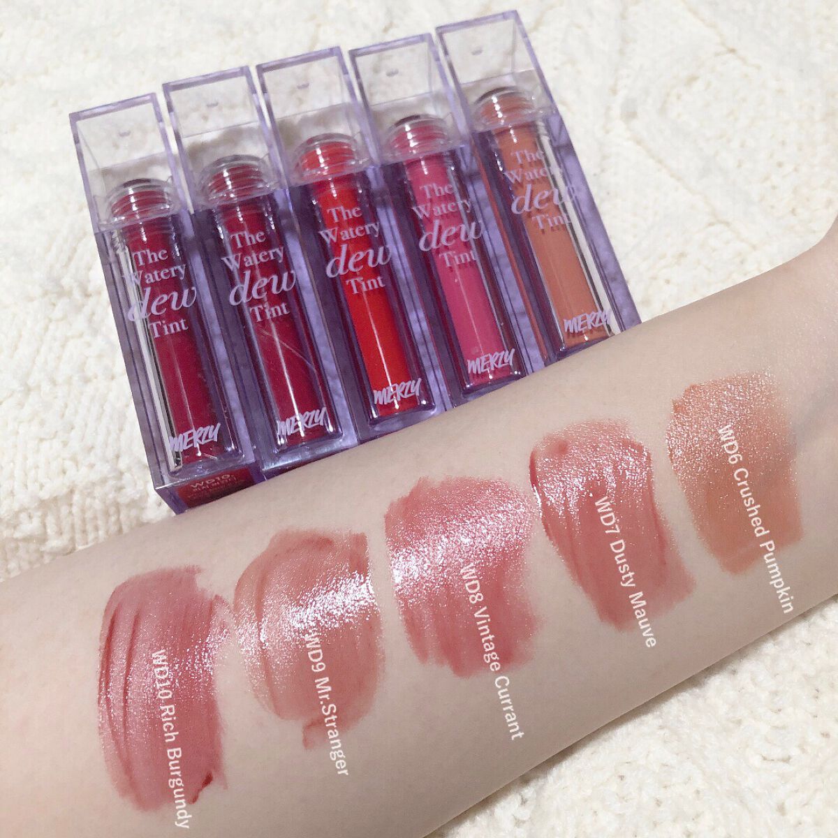 ザ ウォータリーデューティント/MERZY/リップティントを使ったクチコミ（2枚目）