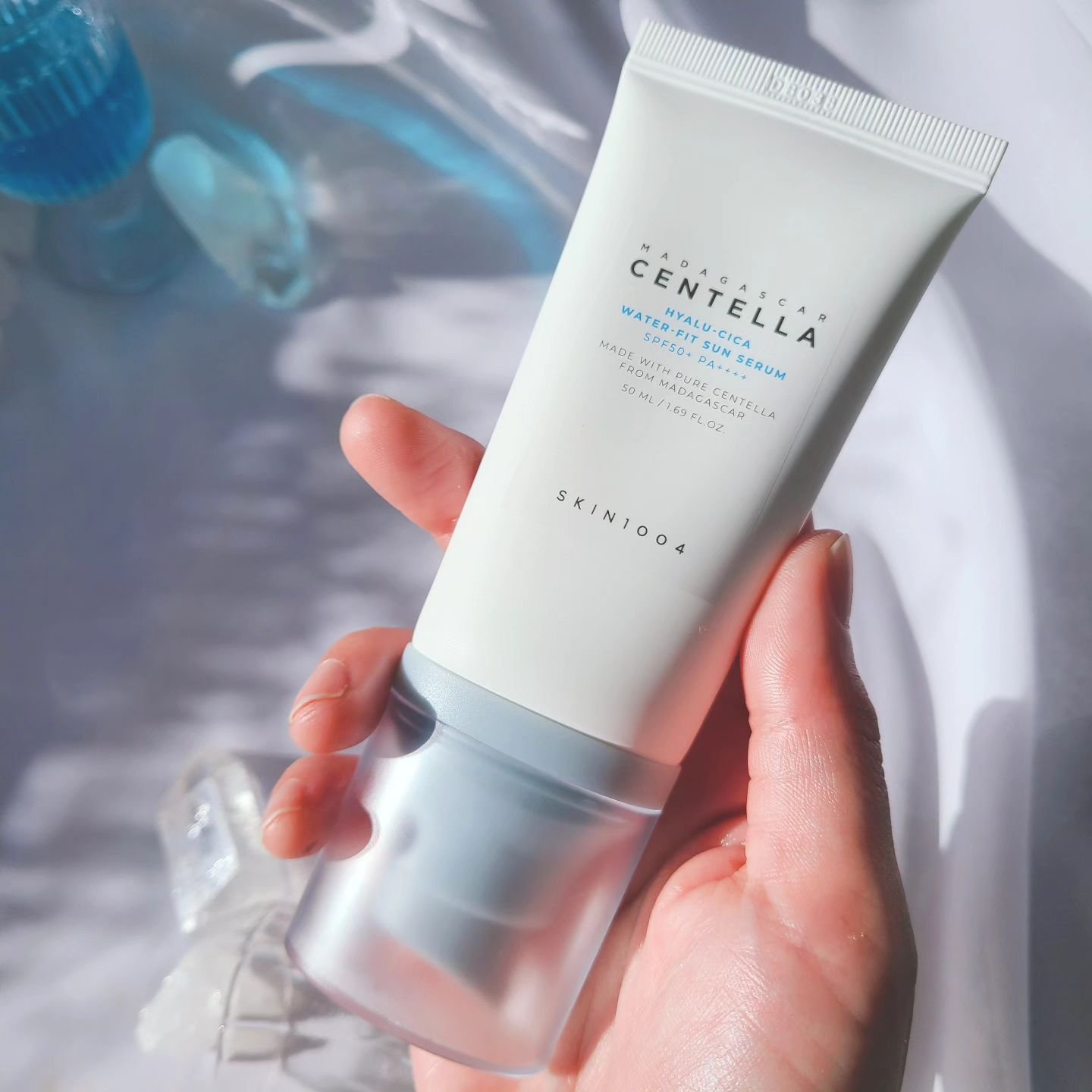 ヒアルーシカ ウォーターフィット サンセラム/SKIN1004/日焼け止めローションを使ったクチコミ（2枚目）