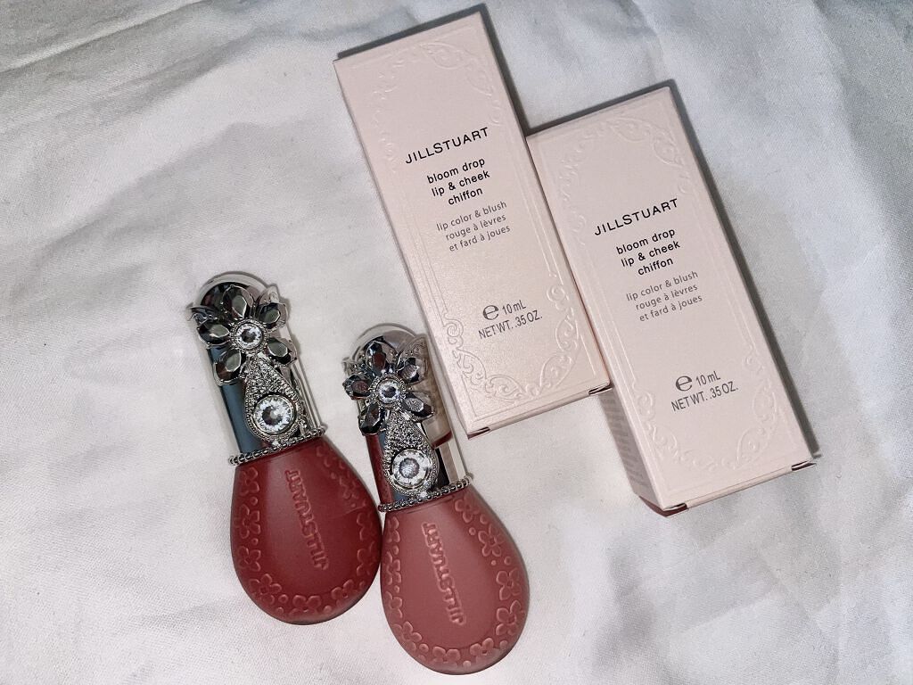 ジルスチュアート ブルームドロップ リップ＆チーク シフォン/JILL STUART/リキッドチークを使ったクチコミ（2枚目）