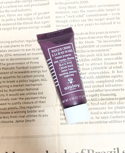 ブラックローズ クリーム マスク/シスレー/洗い流すパック・マスクを使ったクチコミ(1枚目)