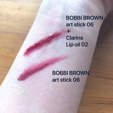 BOBBI BROWN アート スティックのクチコミ「06 cassis。ヴィラン系中華美人の唇。
他にはない独特な質感のリップ。
（表現が難しいの.....」（2枚目）