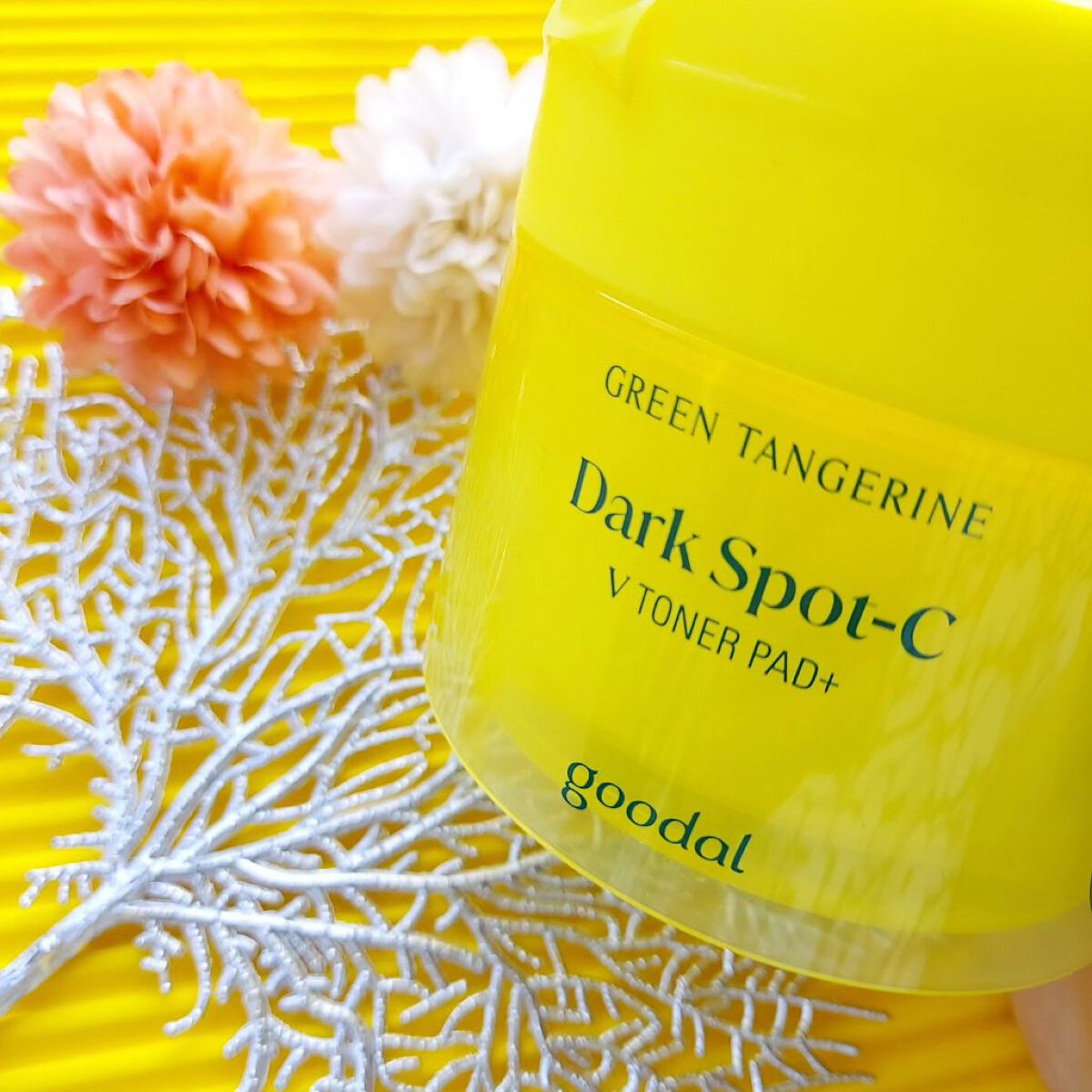 グリーンタンジェリン ビタCダークスポットケアパッド/goodal/トナーパッドを使ったクチコミ（1枚目）