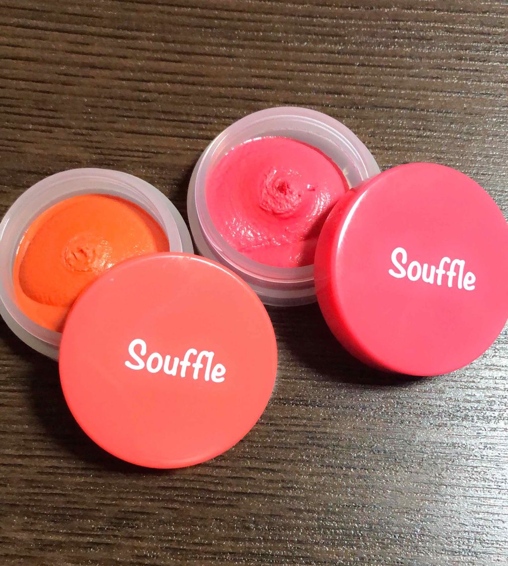 スフレチーク Souffle/DAISO/ジェル・クリームチークを使ったクチコミ(2枚目)