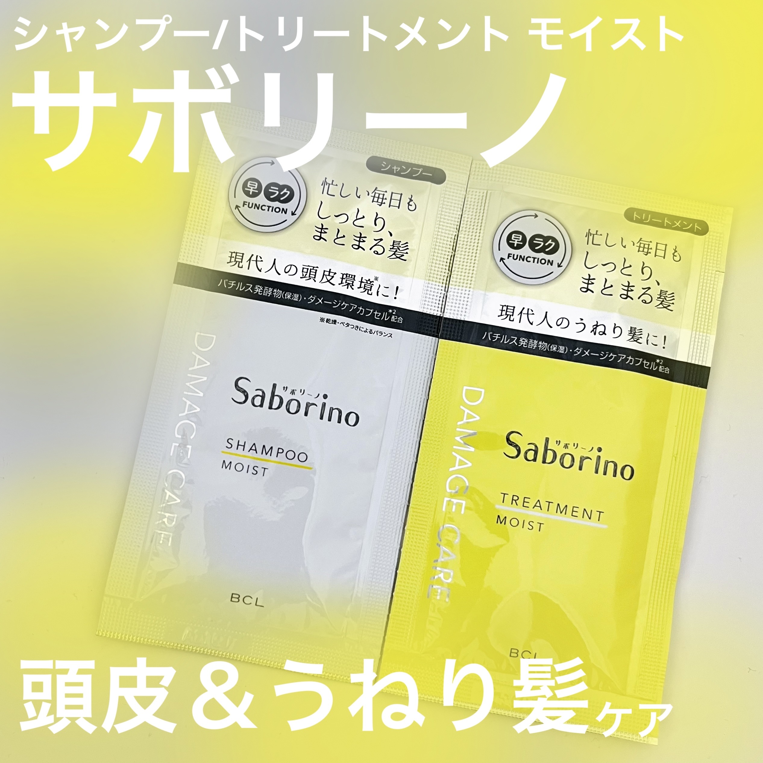 ハヤラクシャンプー モイスト/トリートメント モイスト/サボリーノ/市販シャンプーを使ったクチコミ（1枚目）