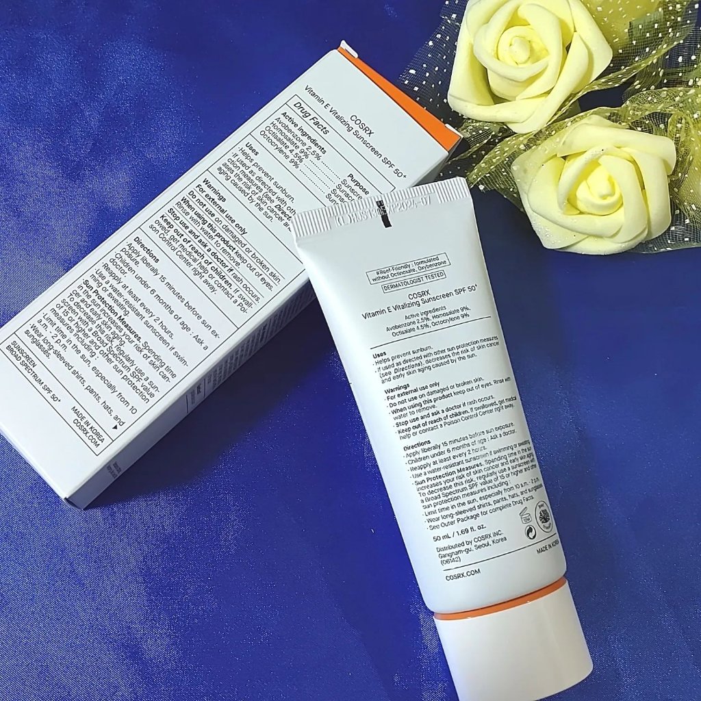 ビタミンEバイタライジングUVクリーム　SFP50＋/COSRX/日焼け止めクリームを使ったクチコミ（2枚目）