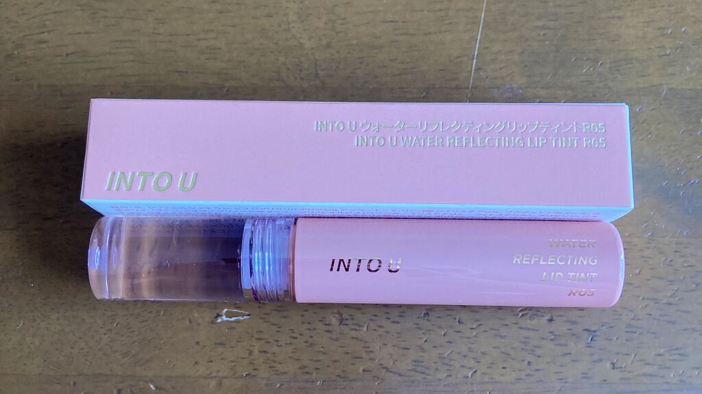 ウォーターリフレクティングリップティント/INTO U/リップティントを使ったクチコミ（2枚目）