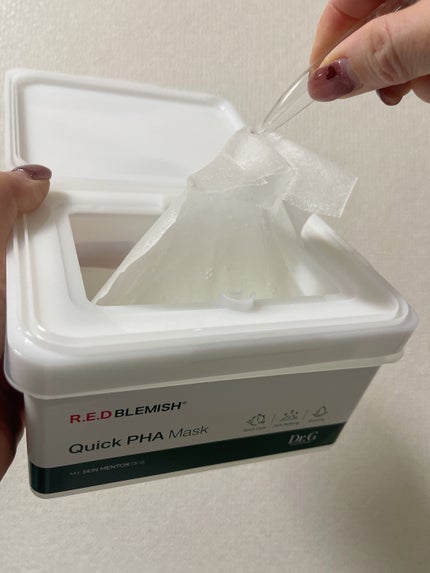 レッドブレミッシュクイックPHAシートマスク/Dr.G/シートマスク・パックを使ったクチコミ(1枚目)