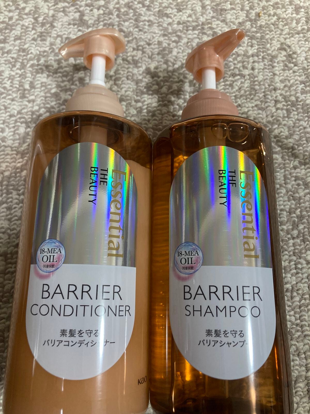 ザビューティ 髪のキメ美容素髪を守る バリアシャンプー/コンディショナー/エッセンシャル/シャンプー・コンディショナーを使ったクチコミ(1枚目)