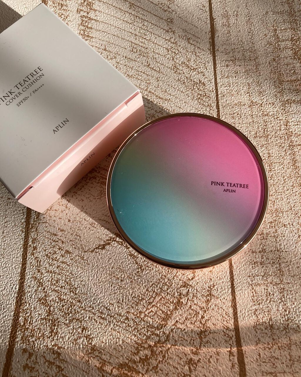 ピンクティーツリーカバークッション/APLIN/クッションファンデーションを使ったクチコミ（1枚目）