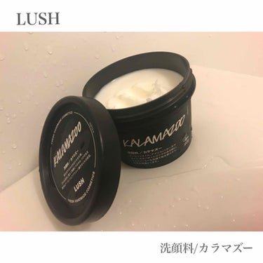 LUSH『洗顔、カラマズー』🦖⭐️
90ｇで900円程でした。

酵素が豊富なパイナップル果汁を使用
ハリのある明るい肌に整えてくれる
効果がある洗顔です🤗

アーモンドオイルとホホバオイル
の効果で