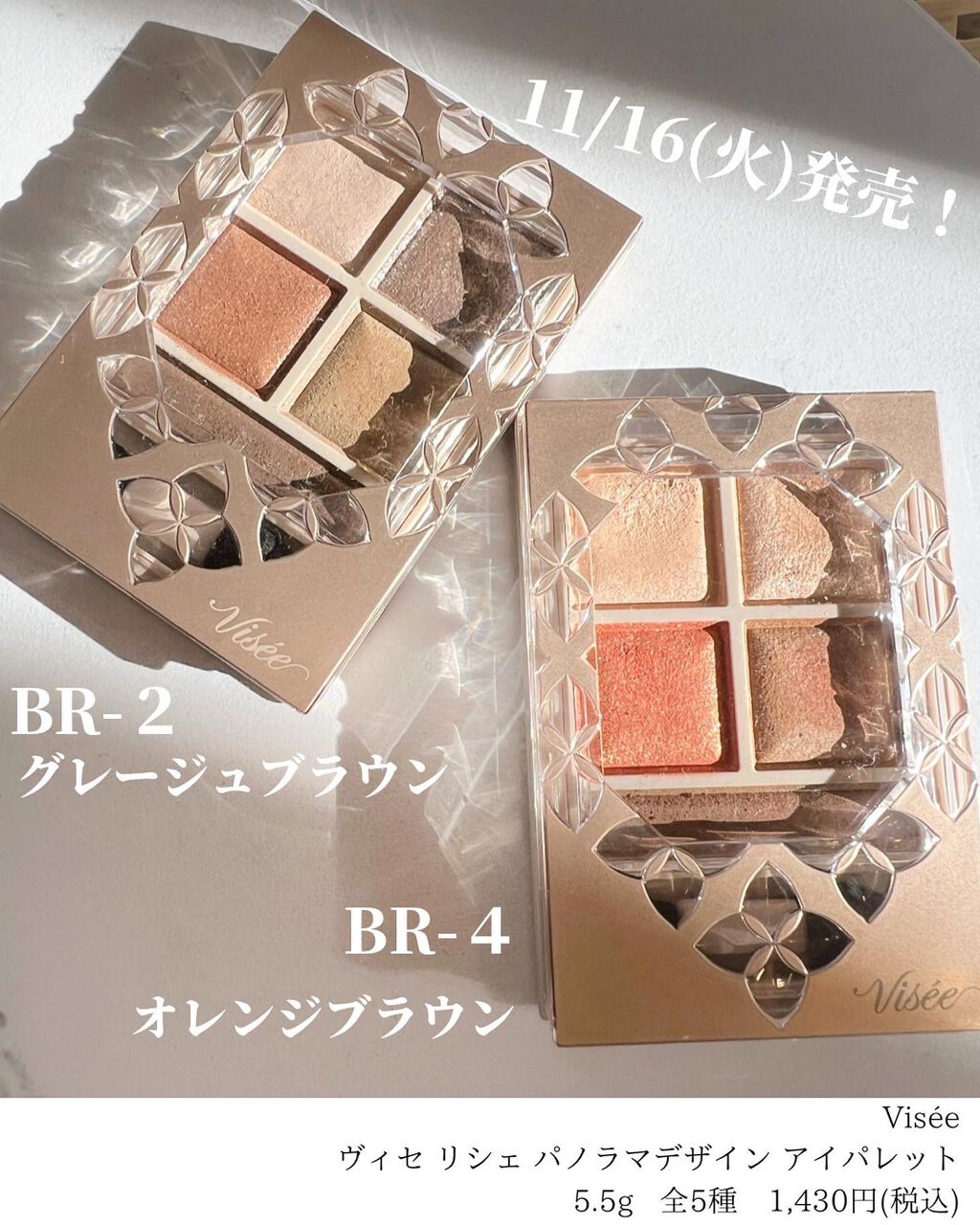 パノラマデザイン アイパレット/Visée/アイシャドウパレットを使ったクチコミ（2枚目）