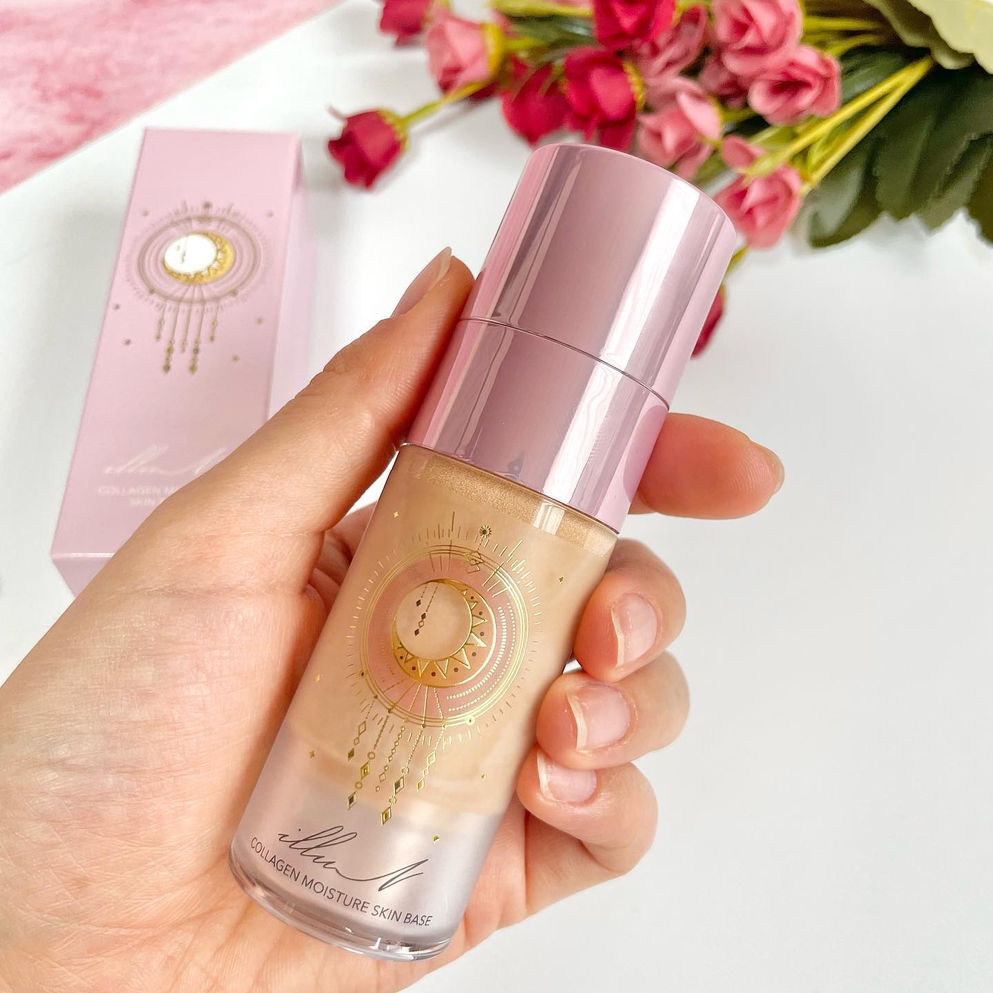 コラーゲンモイスチャースキンベース/illuN/化粧下地を使ったクチコミ（2枚目）