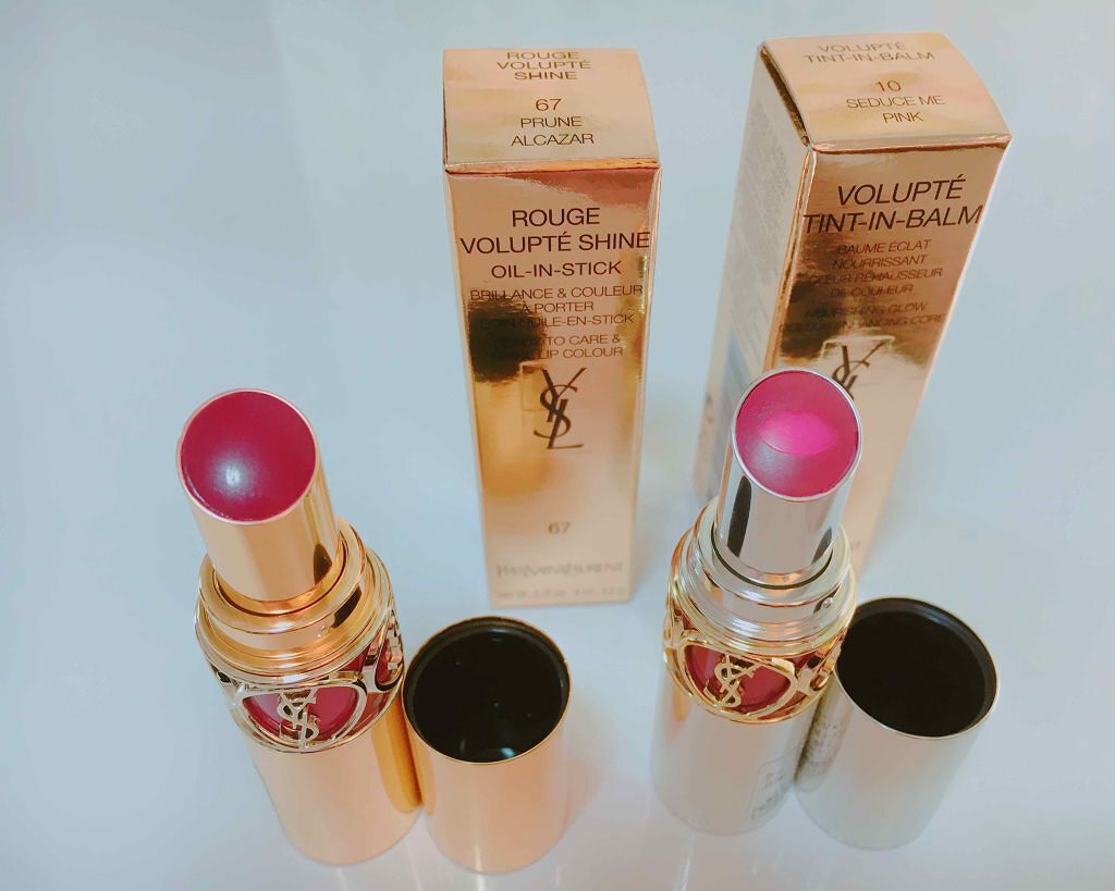 ルージュ ヴォリュプテ シャイン/YVES SAINT LAURENT BEAUTE/口紅を使ったクチコミ(1枚目)