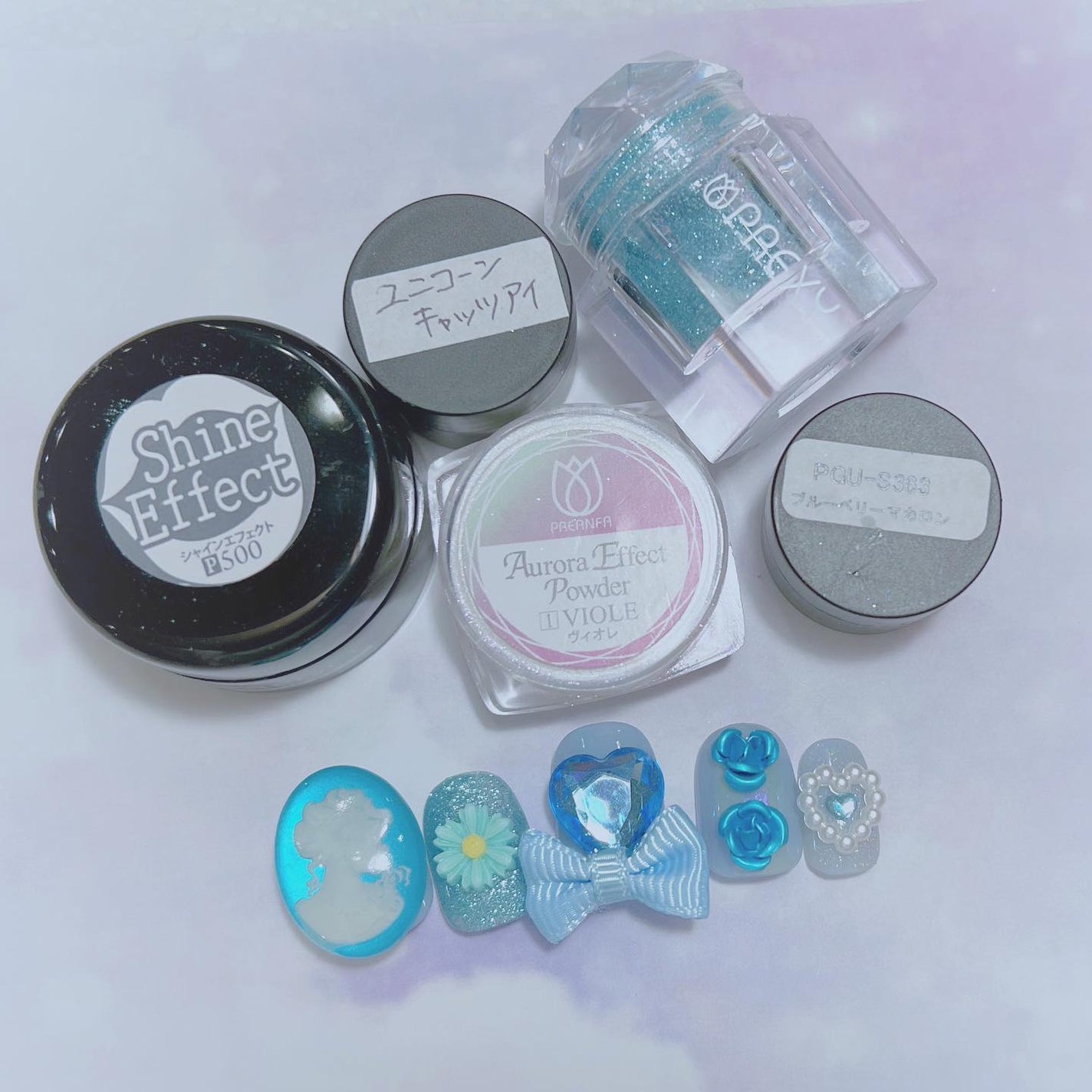 なかやまちえこ on LIPS 「Blue.⠀365日ネイル139日め⠀⠀#nail#nails..」(2枚目)