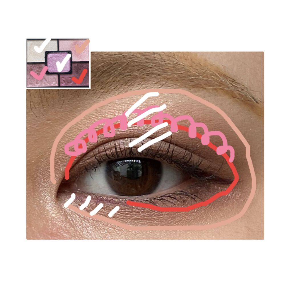 ジェミネイトアイズ N/LUNASOL/アイシャドウパレットを使ったクチコミ（2枚目）