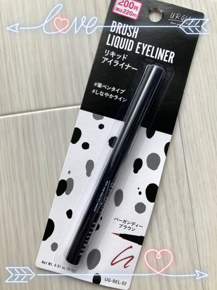 ブラッシュリキッドアイライナー/U R GLAM/リキッドアイライナーを使ったクチコミ(2枚目)